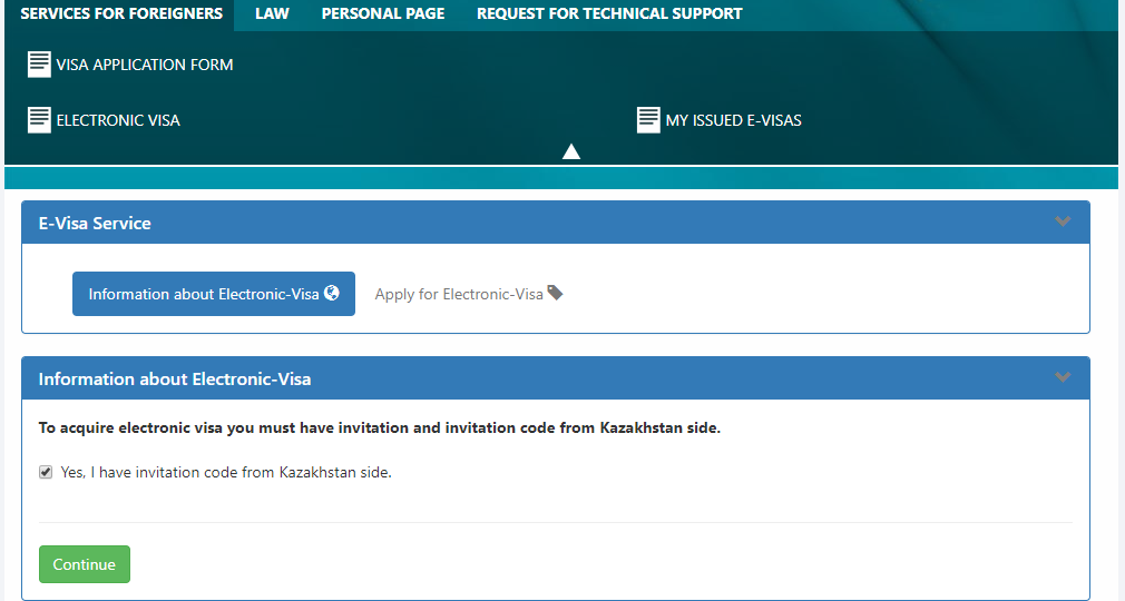 Kazakhstan E-Visa Proces