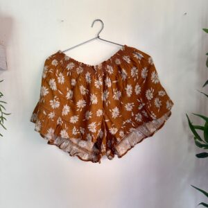 Orange Tropical shorts