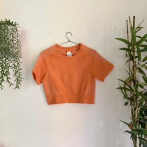 Decathlon Domyos Orange Crop Top